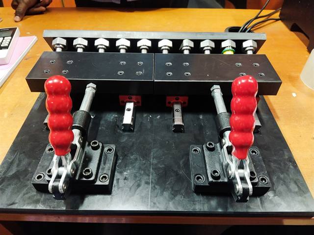 Custom jig and fixture built by SineTools